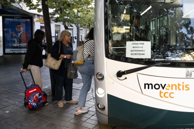 Fotos de la primera jornada de paros en las villavesas