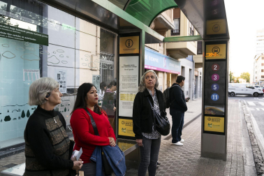 Fotos de la primera jornada de paros en las villavesas