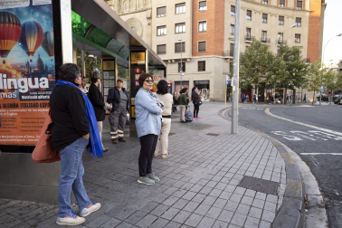 Fotos de la primera jornada de paros en las villavesas