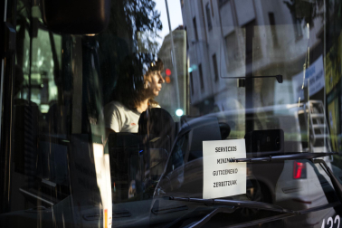 Fotos de la primera jornada de paros en las villavesas