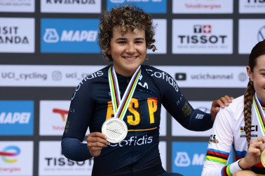 Fotos de Paula Ostiz, que se ha proclamado subcampeona del mundo de contrarreloj categoría júnior