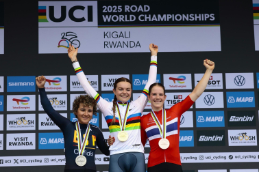 Fotos de Paula Ostiz, que se ha proclamado subcampeona del mundo de contrarreloj categoría júnior