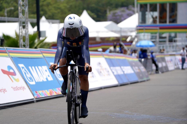 Fotos de Paula Ostiz, que se ha proclamado subcampeona del mundo de contrarreloj categoría júnior