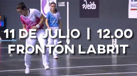 Final de la VIII edición del torneo San Fermín de pelota a mano femenina