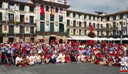 Vídeo de los usuarios de las residencias tudelanas entonando el ¡Viva Santa Ana!