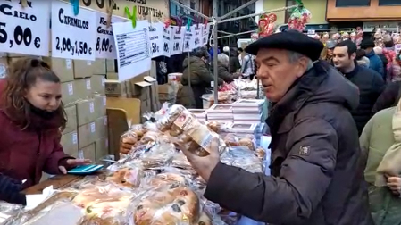 Vídeo del mercadillo de San Blas en Pamplona