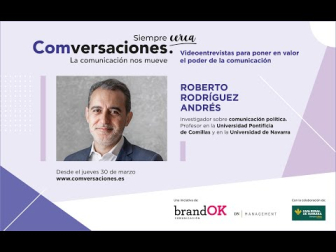 Roberto Rodríguez Andrés licenciado y doctor en Periodismo por la Universidad de Navarra. Trabaja como director de Comunicación, Comercialización y Relaciones Institucionales de Amavir, empresa de residencias de personas mayores. Además es investigador sobre comunicación política y profesor de esta materia en la Universidad de Navarra y en la Universidad Pontificia de Comillas. Ha publicado diversos libros sobre comunicación política; el más reciente: “La persuasión política: claves para mejorar la comunicación entre la clase política y la ciudadanía en tiempos de desafección”