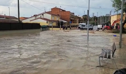 Inundaciones en Caparroso por las lluvias