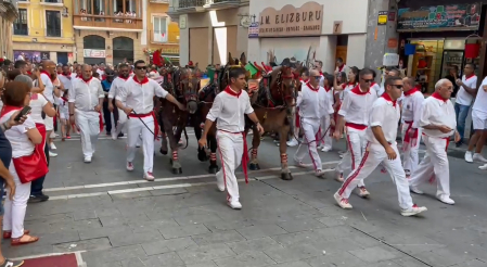 Ya van camino de la plaza de toros