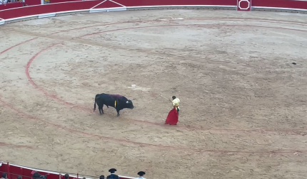 Emilio de Justo entra a matar su segundo toro de la tarde
