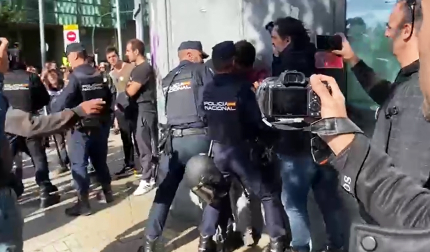 Vídeo con incidentes en la manifestación de Educación
