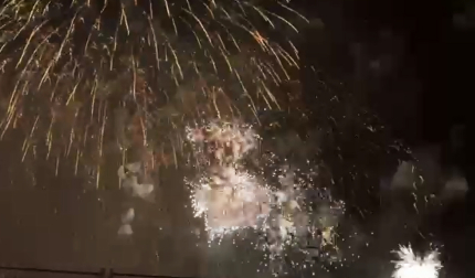Traca final de los fuegos artificiales del 12 de julio