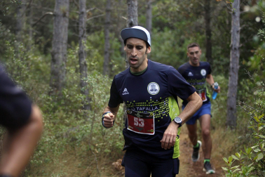 Corredores participantes en la V Betagarri Trail de Ancín este sábado, 25 de octubre /