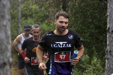 Corredores participantes en la V Betagarri Trail de Ancín este sábado, 25 de octubre /
