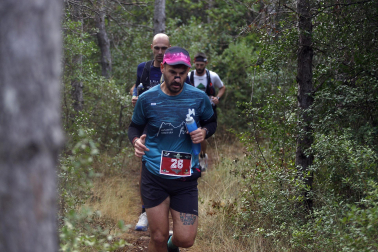 Corredores participantes en la V Betagarri Trail de Ancín este sábado, 25 de octubre /