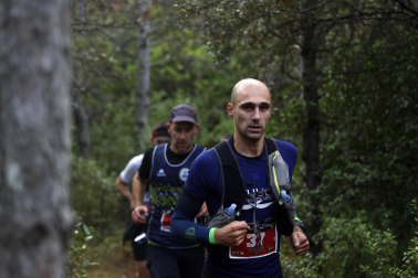 Corredores participantes en la V Betagarri Trail de Ancín este sábado, 25 de octubre /