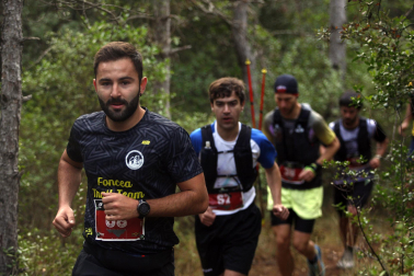 Corredores participantes en la V Betagarri Trail de Ancín este sábado, 25 de octubre /