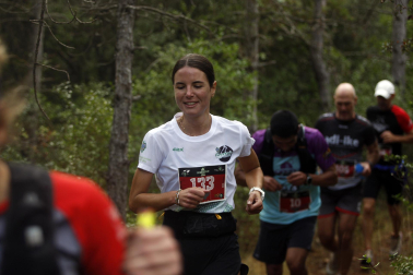 Corredores participantes en la V Betagarri Trail de Ancín este sábado, 25 de octubre /