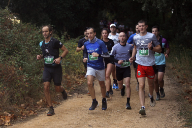 Corredores participantes en la V Betagarri Trail de Ancín este sábado, 25 de octubre /