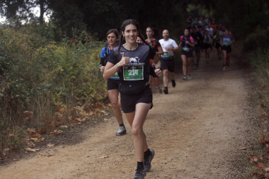 Corredores participantes en la V Betagarri Trail de Ancín este sábado, 25 de octubre /