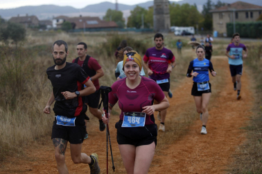 Corredores participantes en la V Betagarri Trail de Ancín este sábado, 25 de octubre /