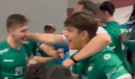 Vídeo de los jugadores de Anaitasuna celebrando el triunfo en Soria