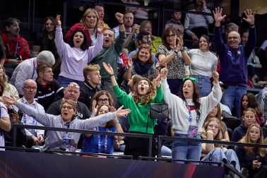 Fotos del Mundial de gimnasia de trampolín en el Navarra Arena