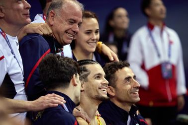 Fotos del Mundial de gimnasia de trampolín en el Navarra Arena