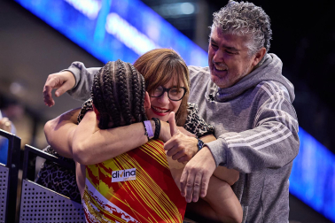 Fotos del Mundial de gimnasia de trampolín en el Navarra Arena