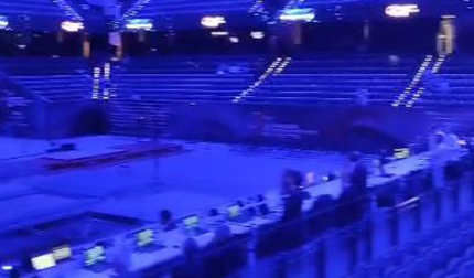 Vídeo de la ceremonia de clausura con el Navarra Arena vacío