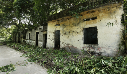 Fotografía del 5 de noviembre de 2025 que muestra casas en ruinas en Armero (Colombia) /