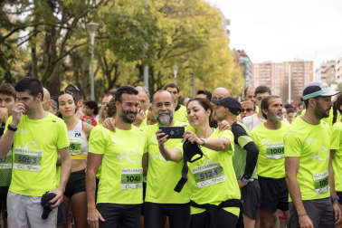 Participantes en la VII Carrera Popular Solidaria '+e' del Teléfono de la Esperanza de Navarra disputada en Pamplona /
