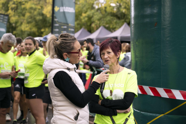 Participantes en la VII Carrera Popular Solidaria '+e' del Teléfono de la Esperanza de Navarra disputada en Pamplona /