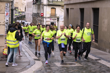 Participantes en la VII Carrera Popular Solidaria '+e' del Teléfono de la Esperanza de Navarra disputada en Pamplona /