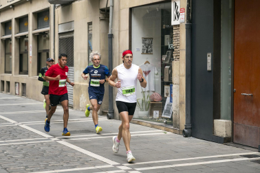 Participantes en la VII Carrera Popular Solidaria '+e' del Teléfono de la Esperanza de Navarra disputada en Pamplona /