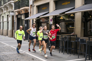Participantes en la VII Carrera Popular Solidaria '+e' del Teléfono de la Esperanza de Navarra disputada en Pamplona /