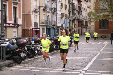 Participantes en la VII Carrera Popular Solidaria '+e' del Teléfono de la Esperanza de Navarra disputada en Pamplona /
