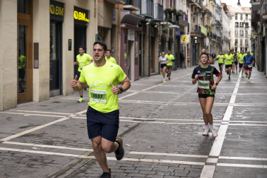 Participantes en la VII Carrera Popular Solidaria '+e' del Teléfono de la Esperanza de Navarra disputada en Pamplona /
