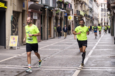 Participantes en la VII Carrera Popular Solidaria '+e' del Teléfono de la Esperanza de Navarra disputada en Pamplona /