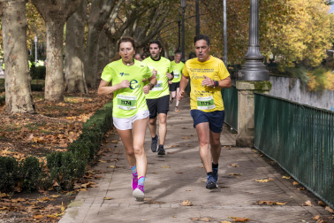 Participantes en la VII Carrera Popular Solidaria '+e' del Teléfono de la Esperanza de Navarra disputada en Pamplona /
