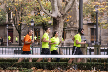 Participantes en la VII Carrera Popular Solidaria '+e' del Teléfono de la Esperanza de Navarra disputada en Pamplona /