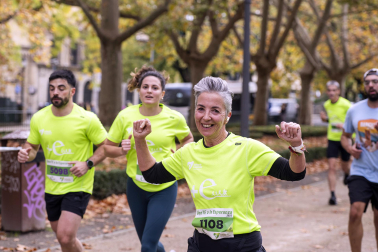 Participantes en la VII Carrera Popular Solidaria '+e' del Teléfono de la Esperanza de Navarra disputada en Pamplona /