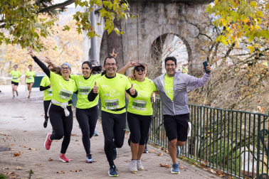 Participantes en la VII Carrera Popular Solidaria '+e' del Teléfono de la Esperanza de Navarra disputada en Pamplona /