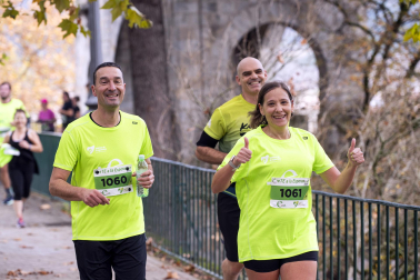 Participantes en la VII Carrera Popular Solidaria '+e' del Teléfono de la Esperanza de Navarra disputada en Pamplona /
