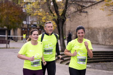 Participantes en la VII Carrera Popular Solidaria '+e' del Teléfono de la Esperanza de Navarra disputada en Pamplona /