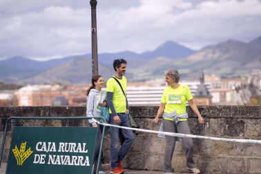 Participantes en la VII Carrera Popular Solidaria '+e' del Teléfono de la Esperanza de Navarra disputada en Pamplona /