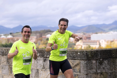 Participantes en la VII Carrera Popular Solidaria '+e' del Teléfono de la Esperanza de Navarra disputada en Pamplona /