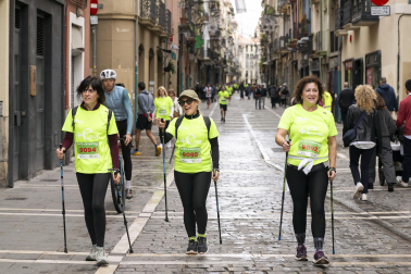 Participantes en la VII Carrera Popular Solidaria '+e' del Teléfono de la Esperanza de Navarra disputada en Pamplona /