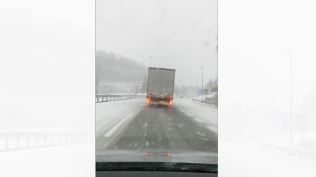 Vídeo de la nevada este jueves 20 de noviembre en Pagozelai