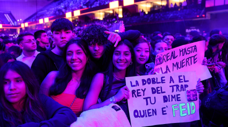 Concierto de Anuel AA en el Navarra Arena.